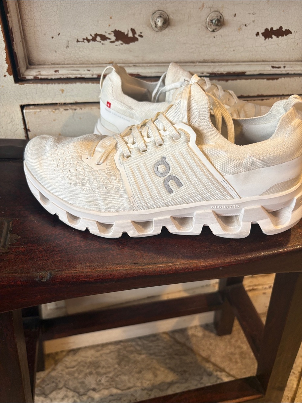 On Running Women's All-White Cloudswift Athletic Shoes size 9